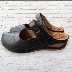 ALICEGANA Orthopedic Mule Shoes for women - Massaging Shoe Size 41 - Black